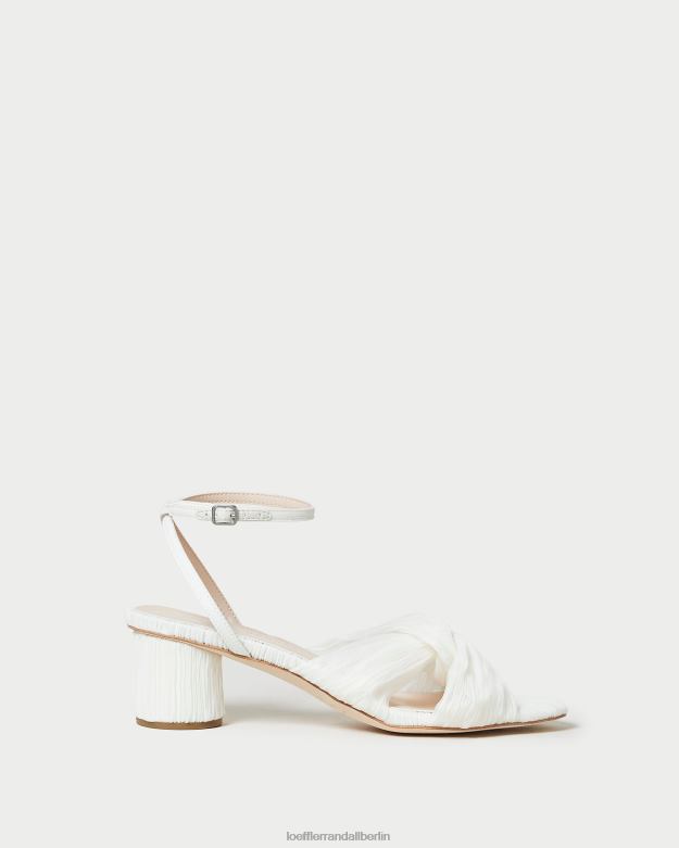 Loeffler Randall Frauen Raegan plissierter Twist-Absatz RHV8H33 Perle Schuhe