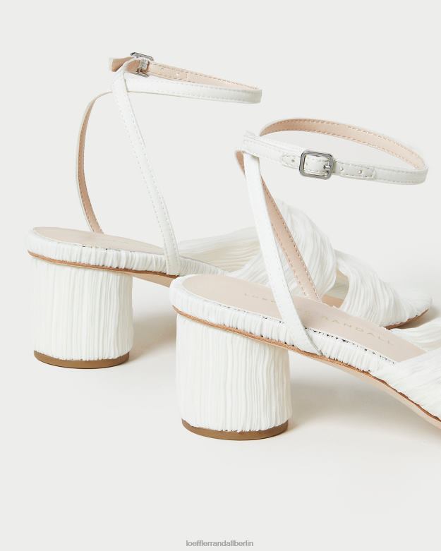 Loeffler Randall Frauen Raegan plissierter Twist-Absatz RHV8H33 Perle Schuhe
