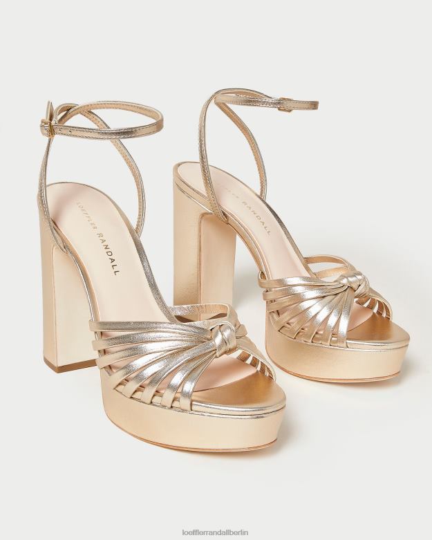Loeffler Randall Frauen Rivka-Knoten-Plateausandale RHV8H27 Sekt Schuhe