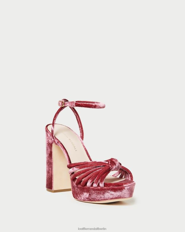 Loeffler Randall Frauen Rivka-Knoten-Plateausandale RHV8H48 Teerose Schuhe