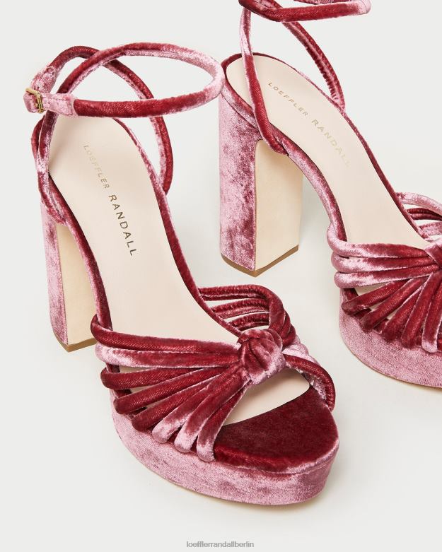 Loeffler Randall Frauen Rivka-Knoten-Plateausandale RHV8H48 Teerose Schuhe