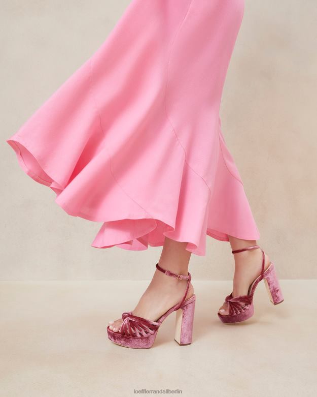 Loeffler Randall Frauen Rivka-Knoten-Plateausandale RHV8H48 Teerose Schuhe