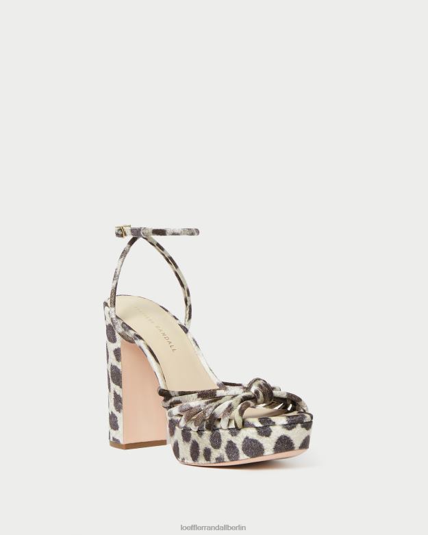 Loeffler Randall Frauen Rivka-Knoten-Plateausandale RHV8H98 Leopard Schuhe