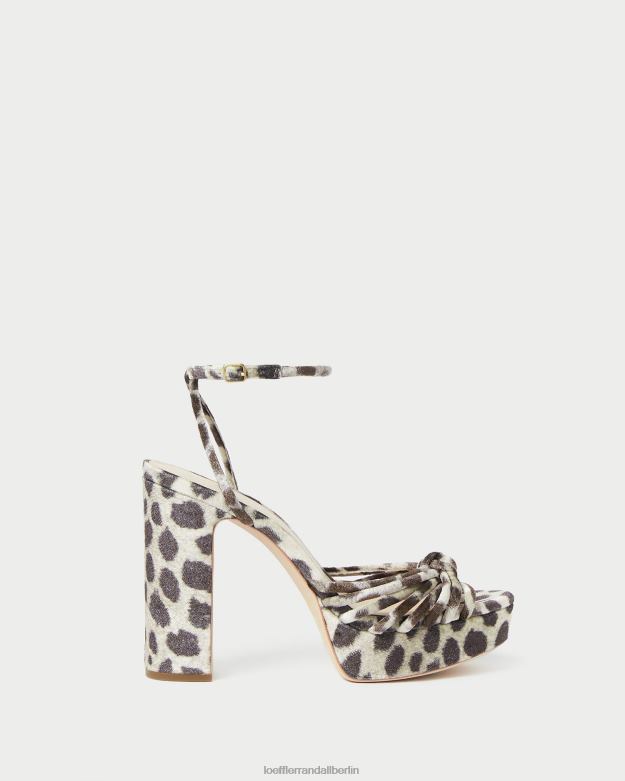 Loeffler Randall Frauen Rivka-Knoten-Plateausandale RHV8H98 Leopard Schuhe