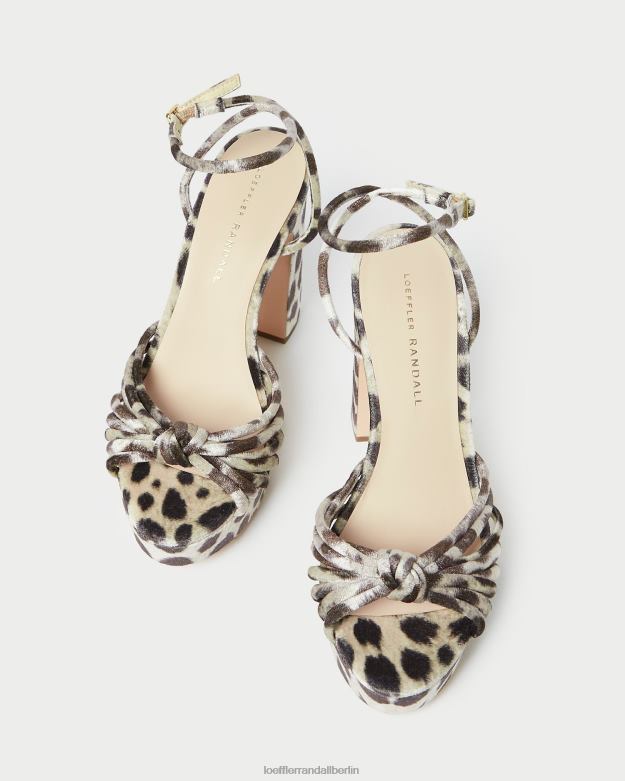 Loeffler Randall Frauen Rivka-Knoten-Plateausandale RHV8H98 Leopard Schuhe