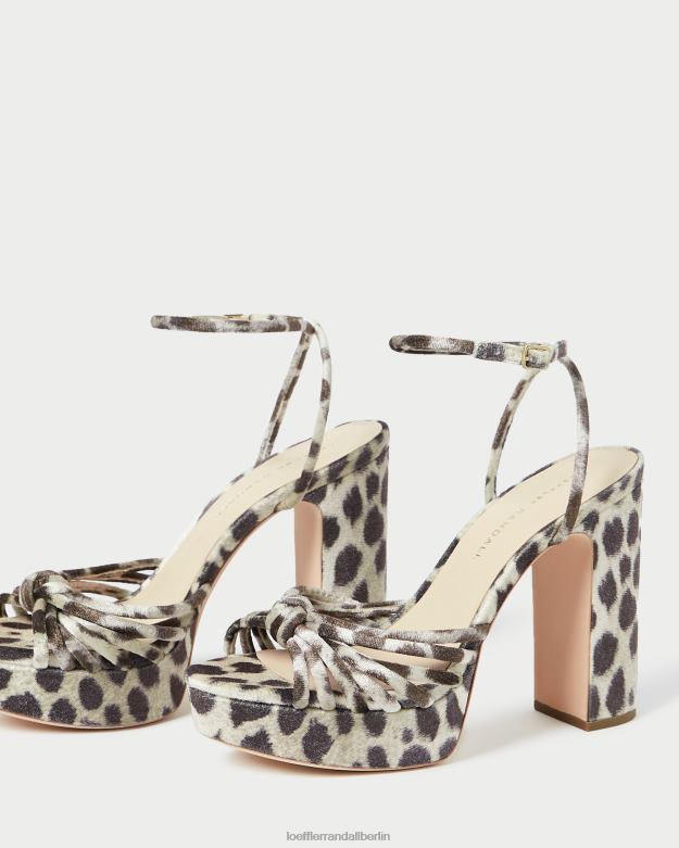 Loeffler Randall Frauen Rivka-Knoten-Plateausandale RHV8H98 Leopard Schuhe