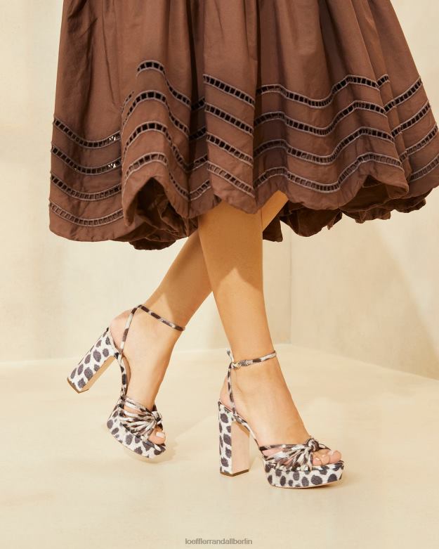 Loeffler Randall Frauen Rivka-Knoten-Plateausandale RHV8H98 Leopard Schuhe