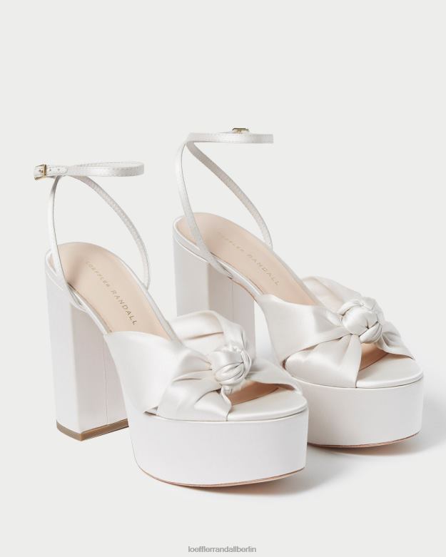 Loeffler Randall Frauen Roz-Knoten-Plattform RHV8H47 Creme Schuhe