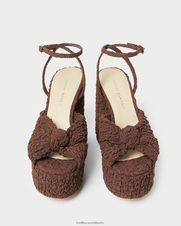 Loeffler Randall Frauen Roz-Knoten-Plattform RHV8H92 Kakao Schuhe