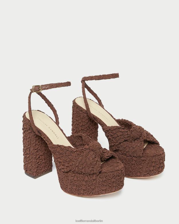 Loeffler Randall Frauen Roz-Knoten-Plattform RHV8H92 Kakao Schuhe