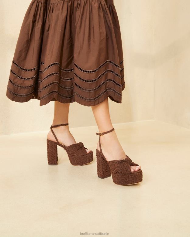 Loeffler Randall Frauen Roz-Knoten-Plattform RHV8H92 Kakao Schuhe