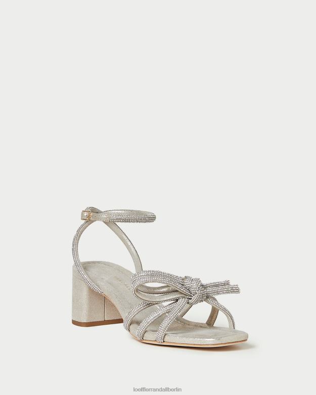 Loeffler Randall Frauen Sandale mit mittlerem Absatz und Mikel-Schleife RHV8H15 Cappuccino Schuhe