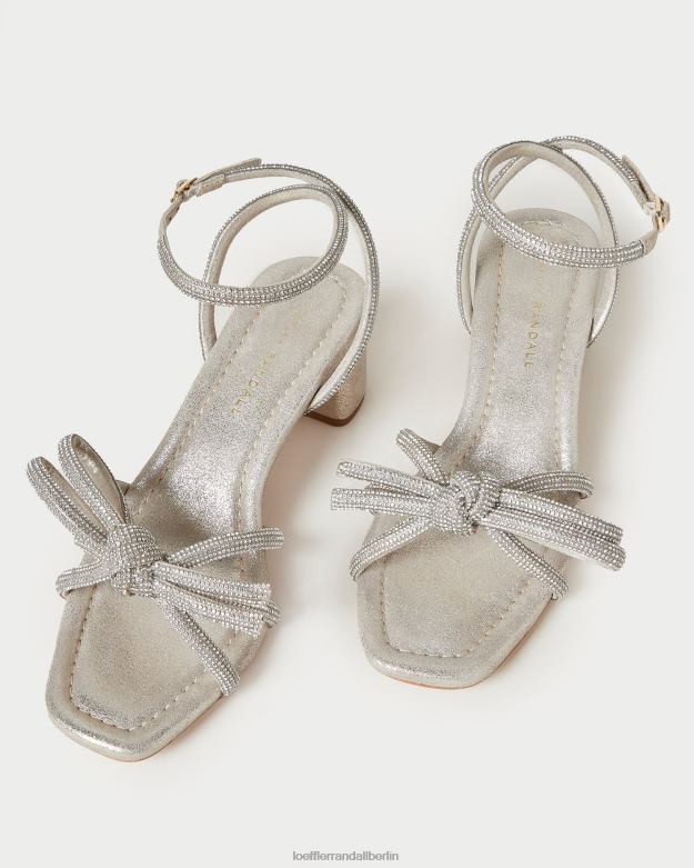 Loeffler Randall Frauen Sandale mit mittlerem Absatz und Mikel-Schleife RHV8H15 Cappuccino Schuhe