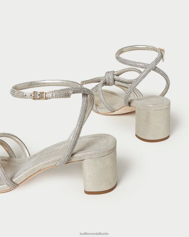 Loeffler Randall Frauen Sandale mit mittlerem Absatz und Mikel-Schleife RHV8H15 Cappuccino Schuhe