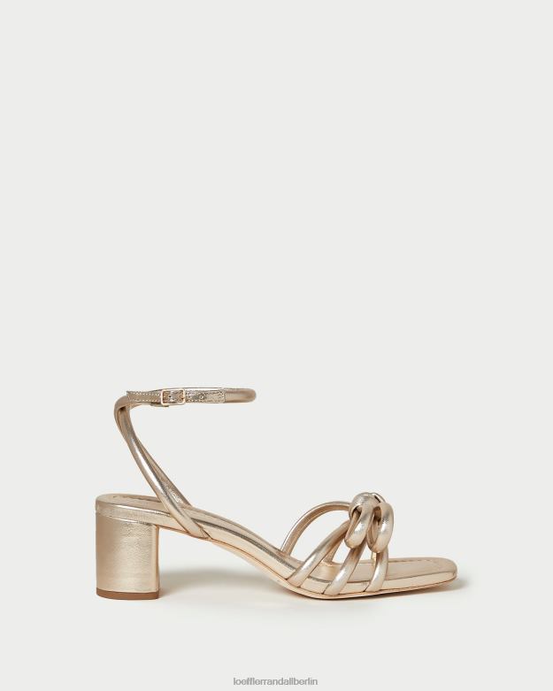 Loeffler Randall Frauen Sandale mit mittlerem Absatz und Mikel-Schleife RHV8H22 Sekt Schuhe