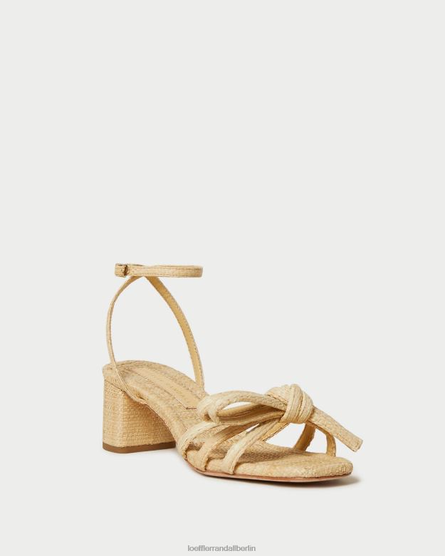 Loeffler Randall Frauen Sandale mit mittlerem Absatz und Mikel-Schleife RHV8H29 natürlich Schuhe
