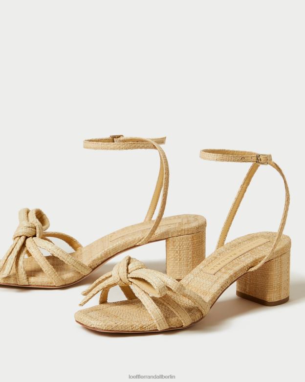 Loeffler Randall Frauen Sandale mit mittlerem Absatz und Mikel-Schleife RHV8H29 natürlich Schuhe