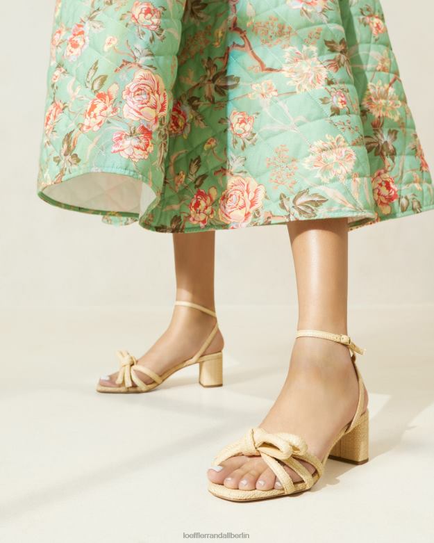 Loeffler Randall Frauen Sandale mit mittlerem Absatz und Mikel-Schleife RHV8H29 natürlich Schuhe
