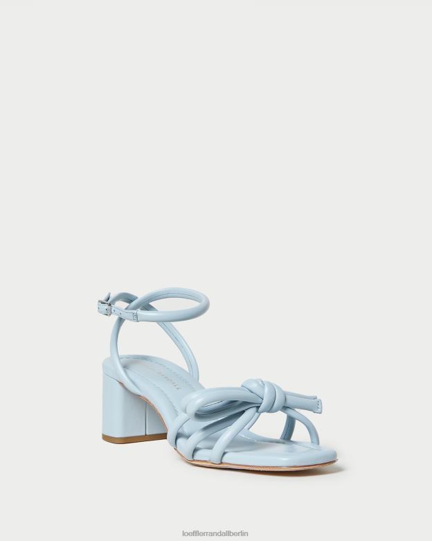 Loeffler Randall Frauen Sandale mit mittlerem Absatz und Mikel-Schleife RHV8H40 Blau Schuhe