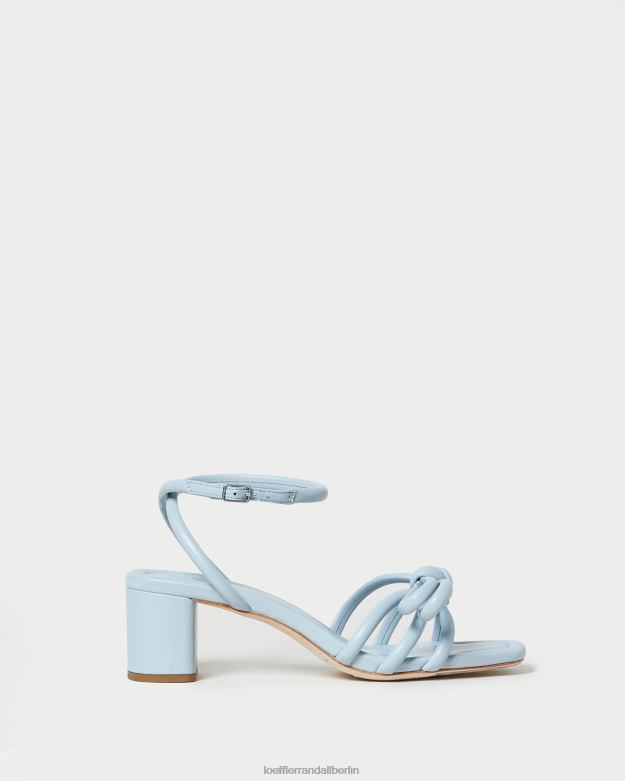 Loeffler Randall Frauen Sandale mit mittlerem Absatz und Mikel-Schleife RHV8H40 Blau Schuhe