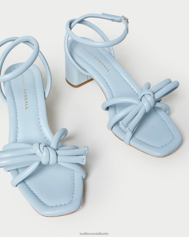 Loeffler Randall Frauen Sandale mit mittlerem Absatz und Mikel-Schleife RHV8H40 Blau Schuhe