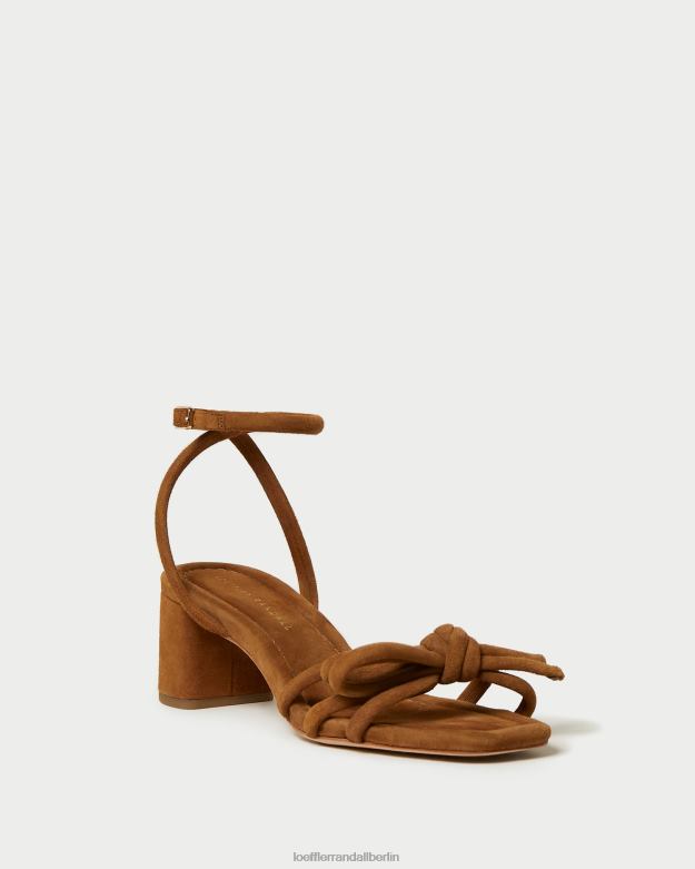 Loeffler Randall Frauen Sandale mit mittlerem Absatz und Mikel-Schleife RHV8H62 Kakao Schuhe