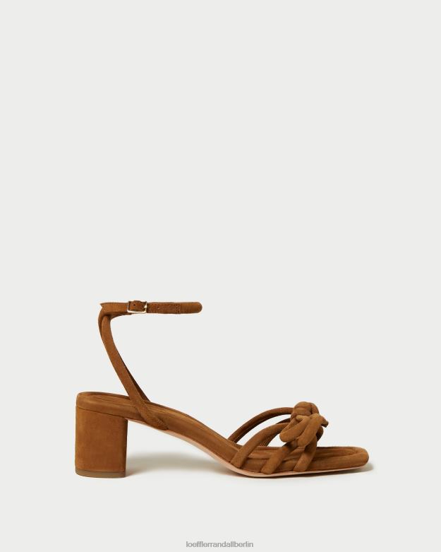 Loeffler Randall Frauen Sandale mit mittlerem Absatz und Mikel-Schleife RHV8H62 Kakao Schuhe