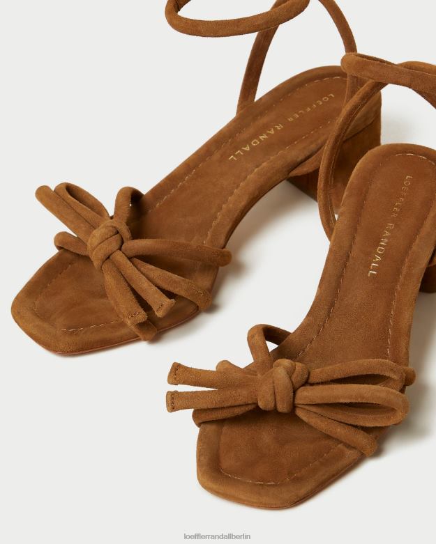 Loeffler Randall Frauen Sandale mit mittlerem Absatz und Mikel-Schleife RHV8H62 Kakao Schuhe