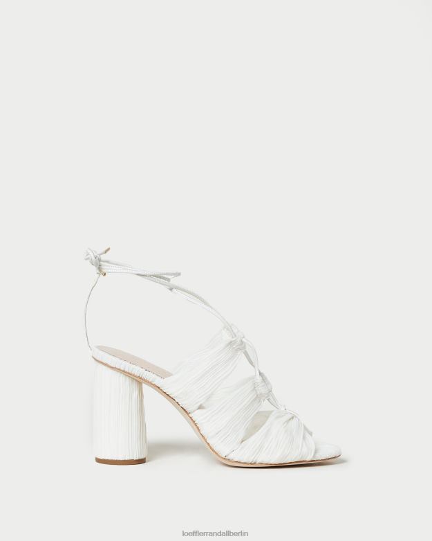 Loeffler Randall Frauen Teresa plissierte Schnürsandale RHV8H83 Perle Schuhe