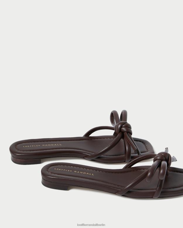 Loeffler Randall Frauen Hadley Schleifensandale RHV8H130 Schokolade Schuhe
