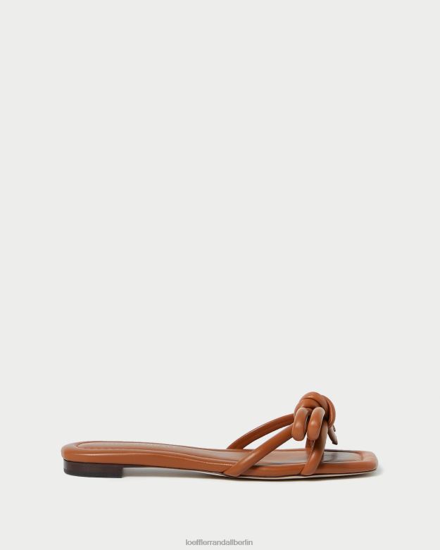 Loeffler Randall Frauen Hadley braune Schleifensandale RHV8H119 Holz Schuhe