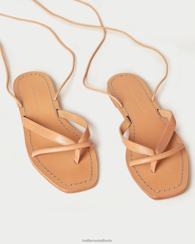 Loeffler Randall Frauen Lilla Zehensteg-Wickelsandale RHV8H106 Honig Schuhe