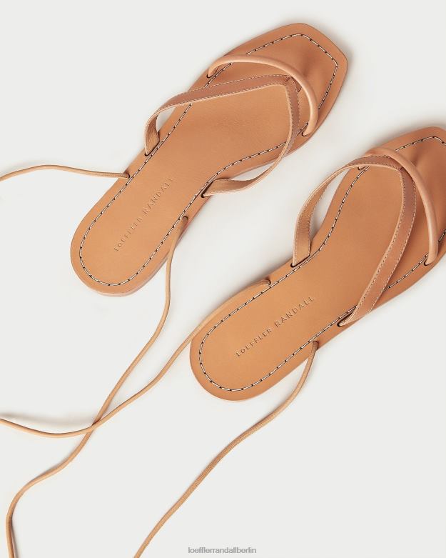 Loeffler Randall Frauen Lilla Zehensteg-Wickelsandale RHV8H106 Honig Schuhe