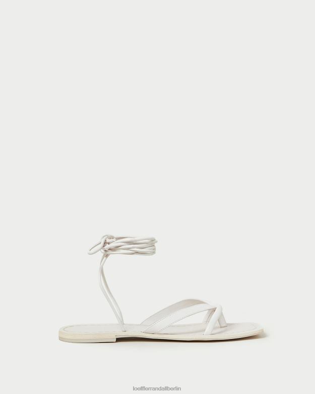 Loeffler Randall Frauen Lilla weiße Zehensteg-Wickelsandale RHV8H118 Wüstenweiß Schuhe