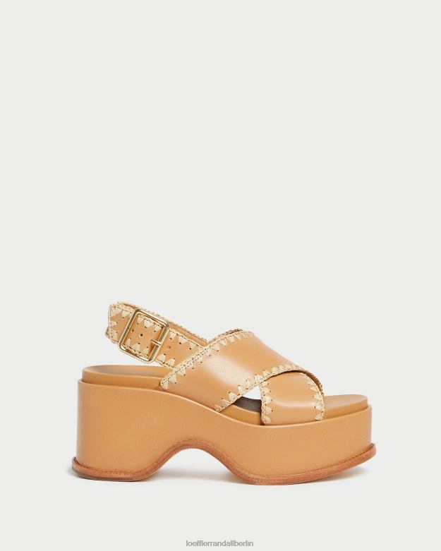 Loeffler Randall Frauen Mae Plateausandale RHV8H128 honig/natur Schuhe