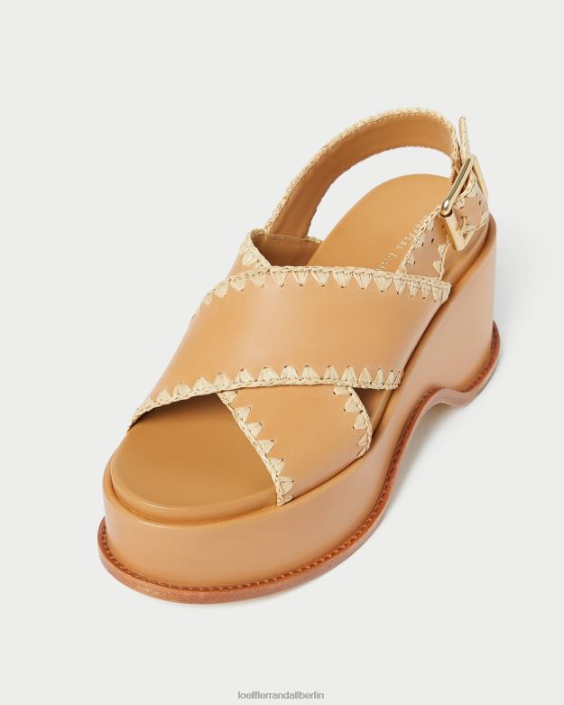 Loeffler Randall Frauen Mae Plateausandale RHV8H128 honig/natur Schuhe