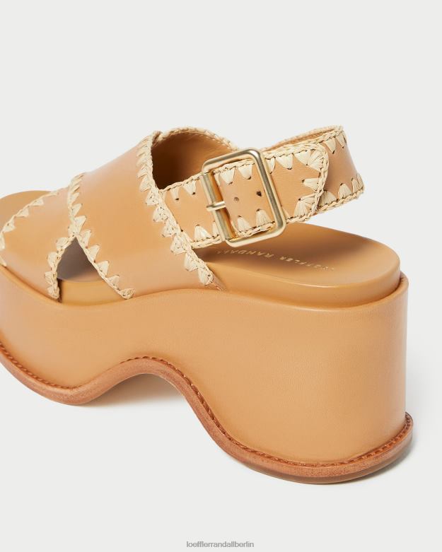 Loeffler Randall Frauen Mae Plateausandale RHV8H128 honig/natur Schuhe