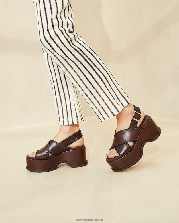 Loeffler Randall Frauen Mae Plateausandale RHV8H129 Espresso/Schwarz Schuhe