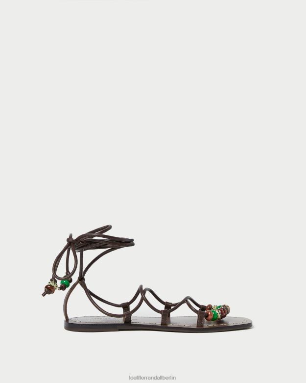 Loeffler Randall Frauen Schnürsandale mit Colleen-Knoten RHV8H134 Schokolade Schuhe