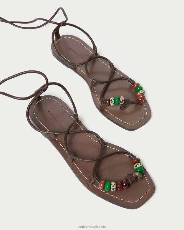 Loeffler Randall Frauen Schnürsandale mit Colleen-Knoten RHV8H134 Schokolade Schuhe