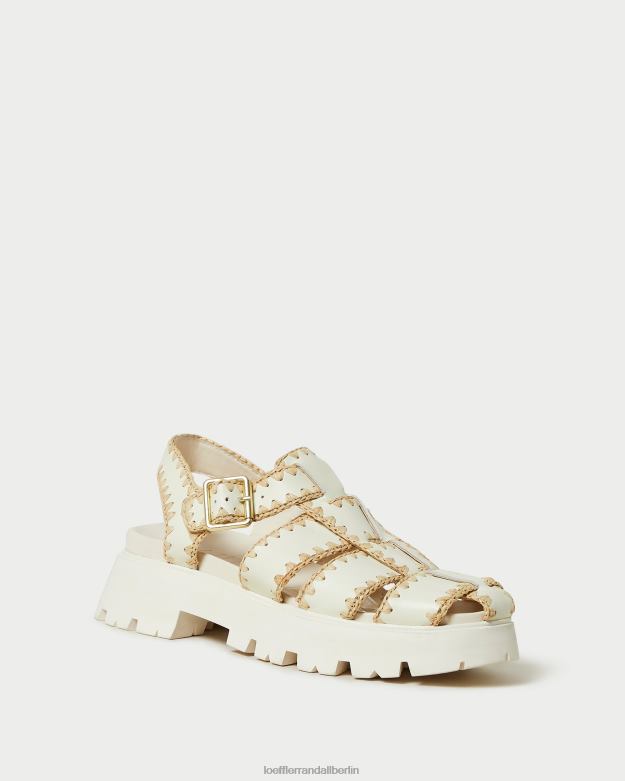 Loeffler Randall Frauen Talia Käfigsandale RHV8H112 creme/natur Schuhe