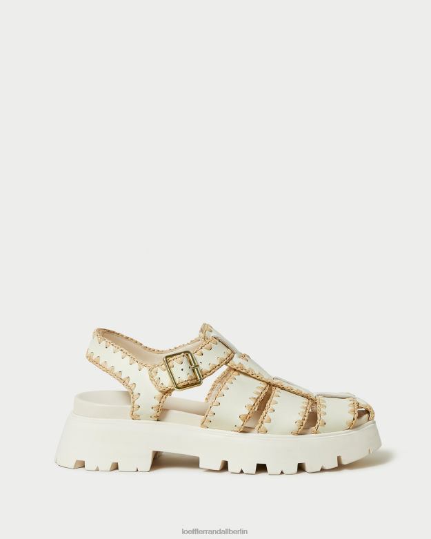 Loeffler Randall Frauen Talia Käfigsandale RHV8H112 creme/natur Schuhe
