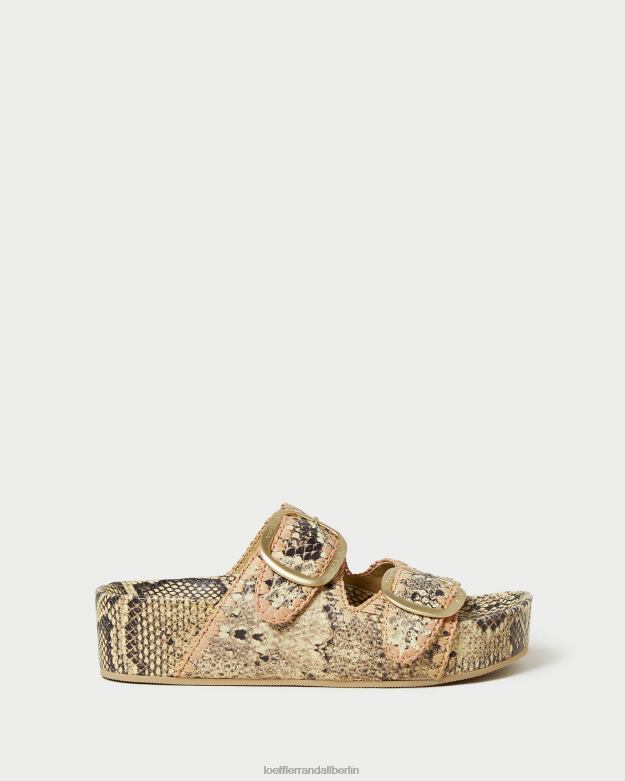 Loeffler Randall Frauen Theo-Sandale mit Fußbett RHV8H113 Knochen/Rosa Schuhe