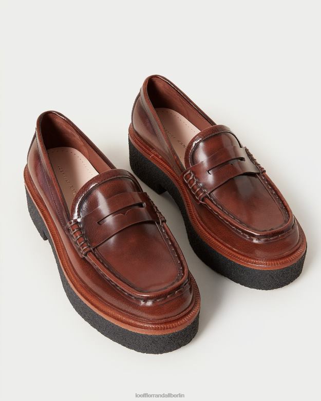 Loeffler Randall Frauen Rikki-Plateau-Loafer RHV8H312 braun Schuhe