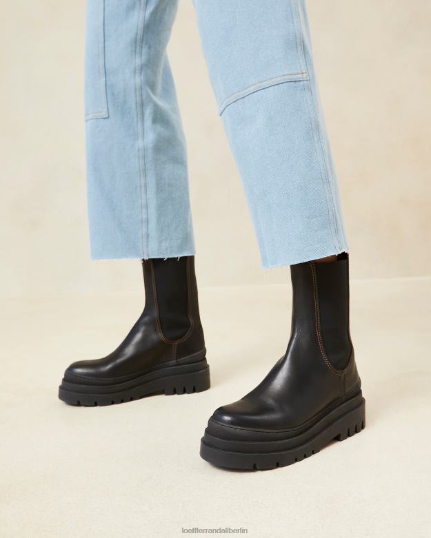 Loeffler Randall Frauen Carlota-Stiefel mit klobigem Stollen RHV8H291 Schwarz Schuhe