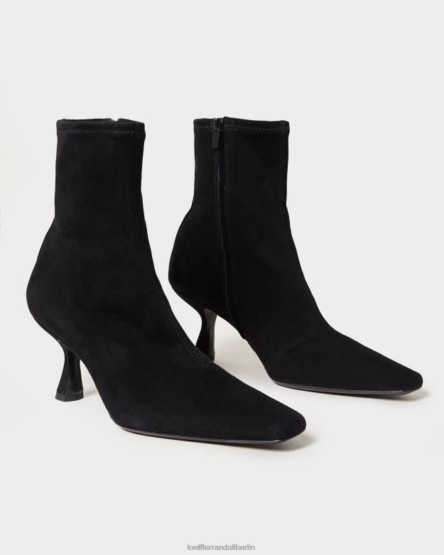 Loeffler Randall Frauen Vielen Dank, gebogener Bootie aus Wildleder RHV8H289 Schwarz Schuhe
