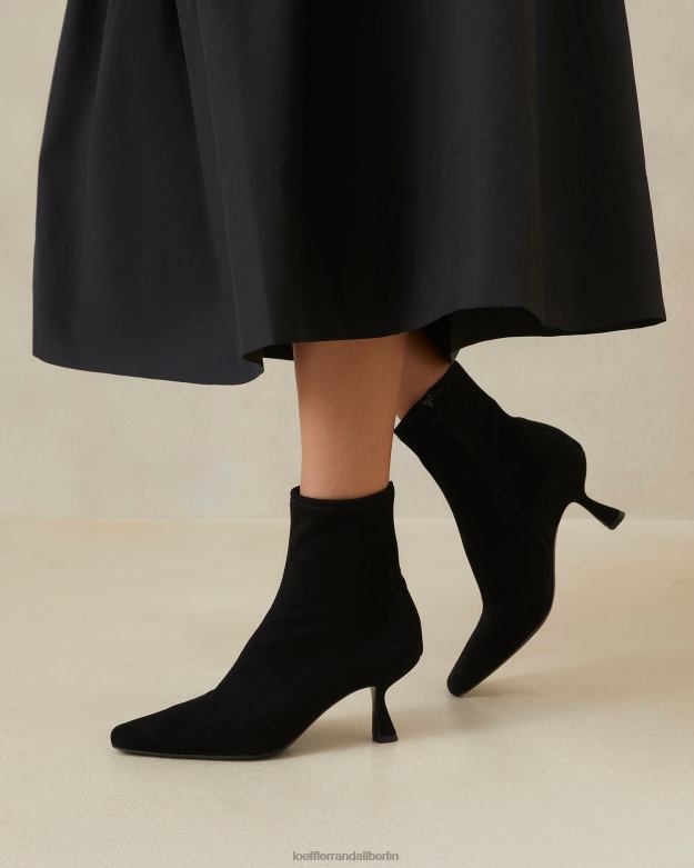 Loeffler Randall Frauen Vielen Dank, gebogener Bootie aus Wildleder RHV8H289 Schwarz Schuhe