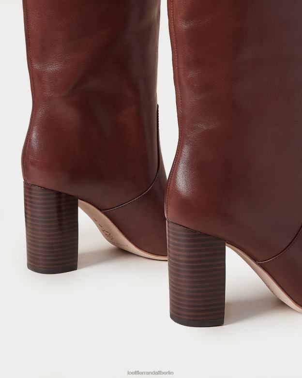 Loeffler Randall Frauen goldener hoher Stiefel RHV8H285 Espresso Schuhe