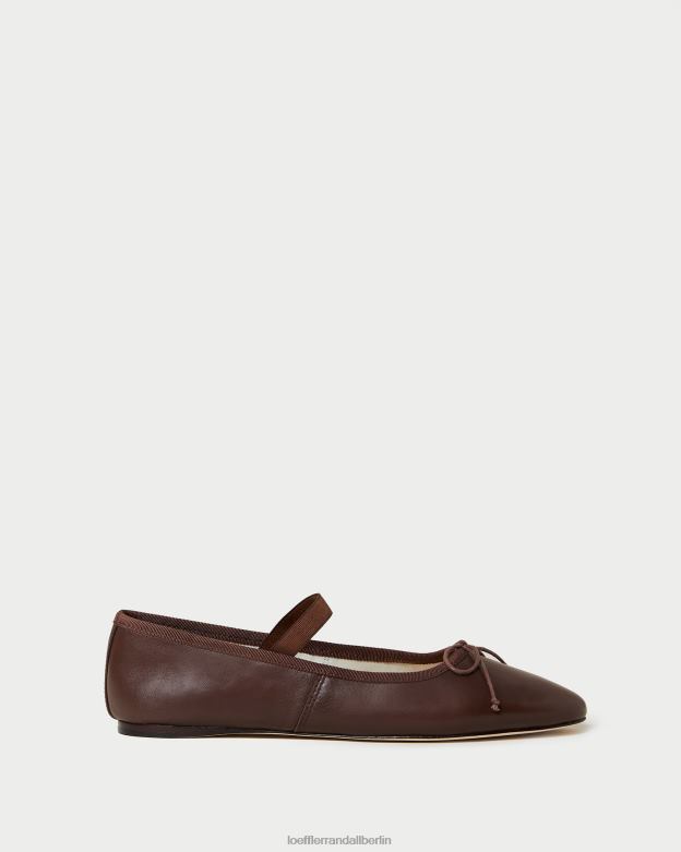 Loeffler Randall Frauen Ballerinas von Leonie RHV8H296 Schokoladenleder Schuhe