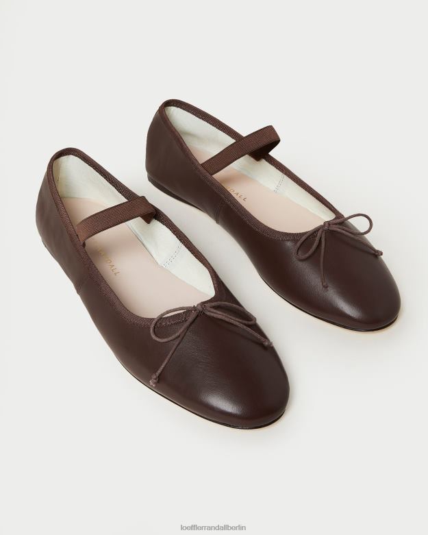 Loeffler Randall Frauen Ballerinas von Leonie RHV8H296 Schokoladenleder Schuhe